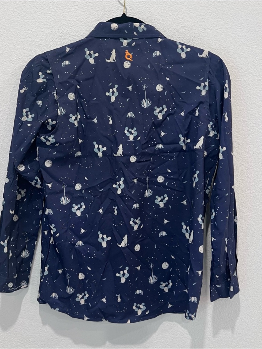 Blue quail boys Night Howler Long Sleeve Shirt size 12 golf outdoors western - Picture 7 of 9